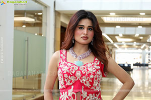 Ishika Roy in Red Embellished Designer Dress, HD Gallery 