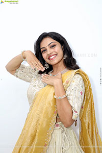Mounika Ghanta in Embellished Lehenga Choli, HD Gallery 