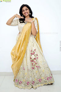Mounika Ghanta in Embellished Lehenga Choli, HD Gallery 
