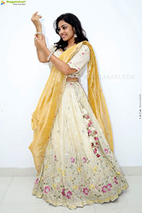 Mounika Ghanta in Embellished Lehenga Choli, HD Gallery 
