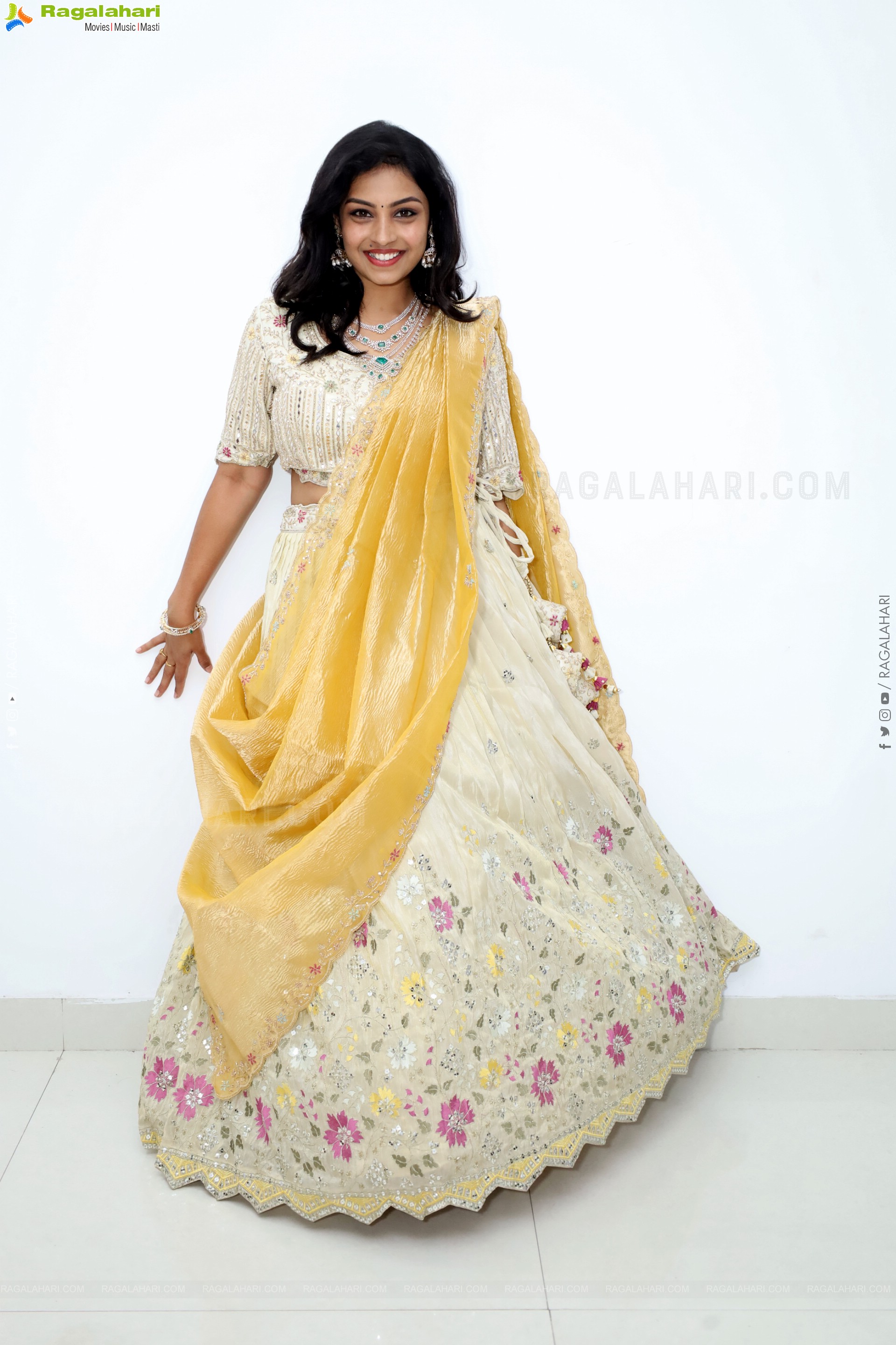 Mounika Ghanta in Embellished Lehenga Choli, HD Photo Gallery