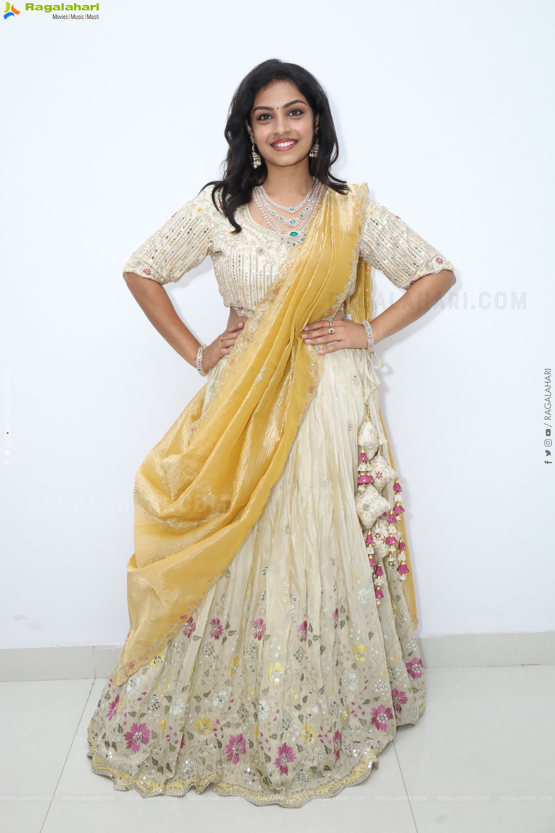 Mounika Ghanta in Embellished Lehenga Choli, HD Photo Gallery