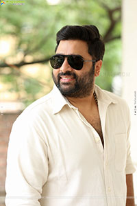 Nara Rohit at Bhairavam Movie Interview, HD Gallery