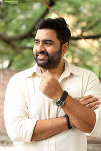 Nara Rohit at Bhairavam Movie Interview, HD Gallery