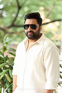Nara Rohit at Bhairavam Movie Interview, HD Gallery