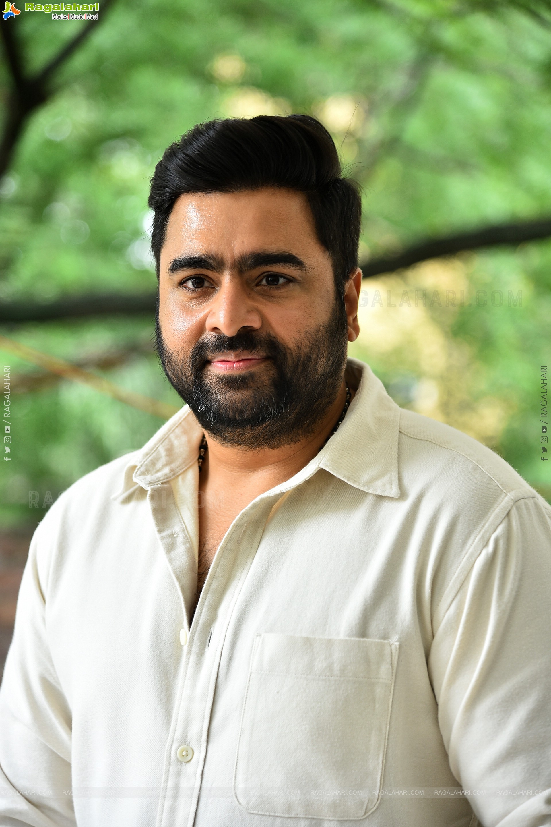 Nara Rohit at Bhairavam Movie Interview, HD Gallery