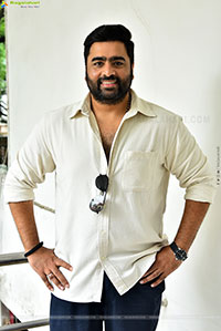 Nara Rohit at Bhairavam Movie Interview, HD Gallery