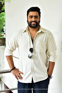 Nara Rohit at Bhairavam Movie Interview, HD Gallery