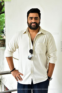 Nara Rohit at Bhairavam Movie Interview, HD Gallery