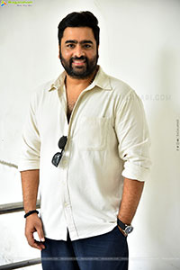 Nara Rohit at Bhairavam Movie Interview, HD Gallery