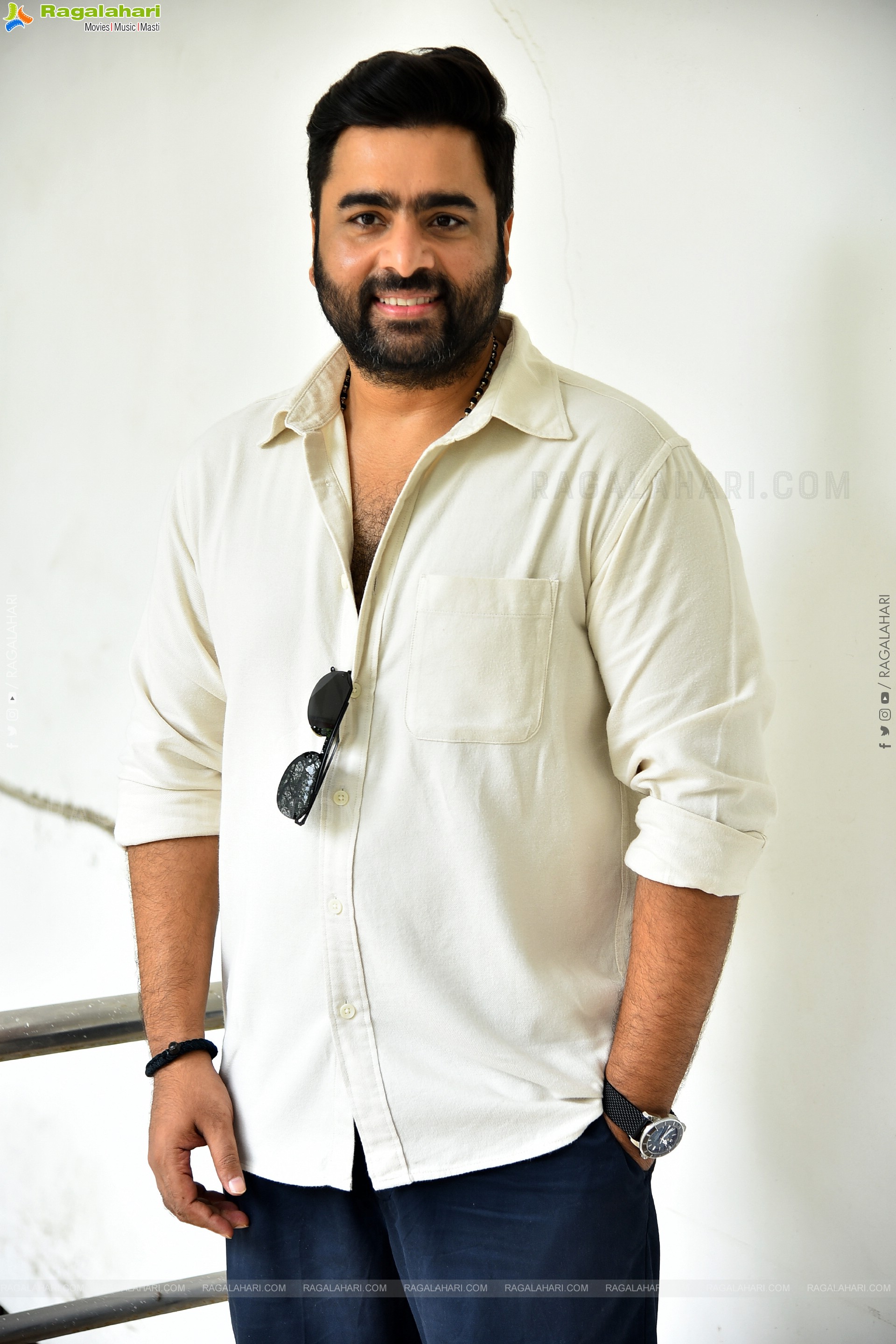 Nara Rohit at Bhairavam Movie Interview, HD Gallery
