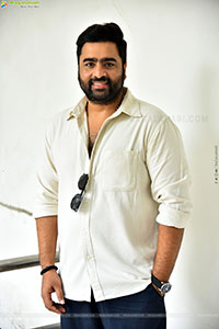Nara Rohit at Bhairavam Movie Interview, HD Gallery