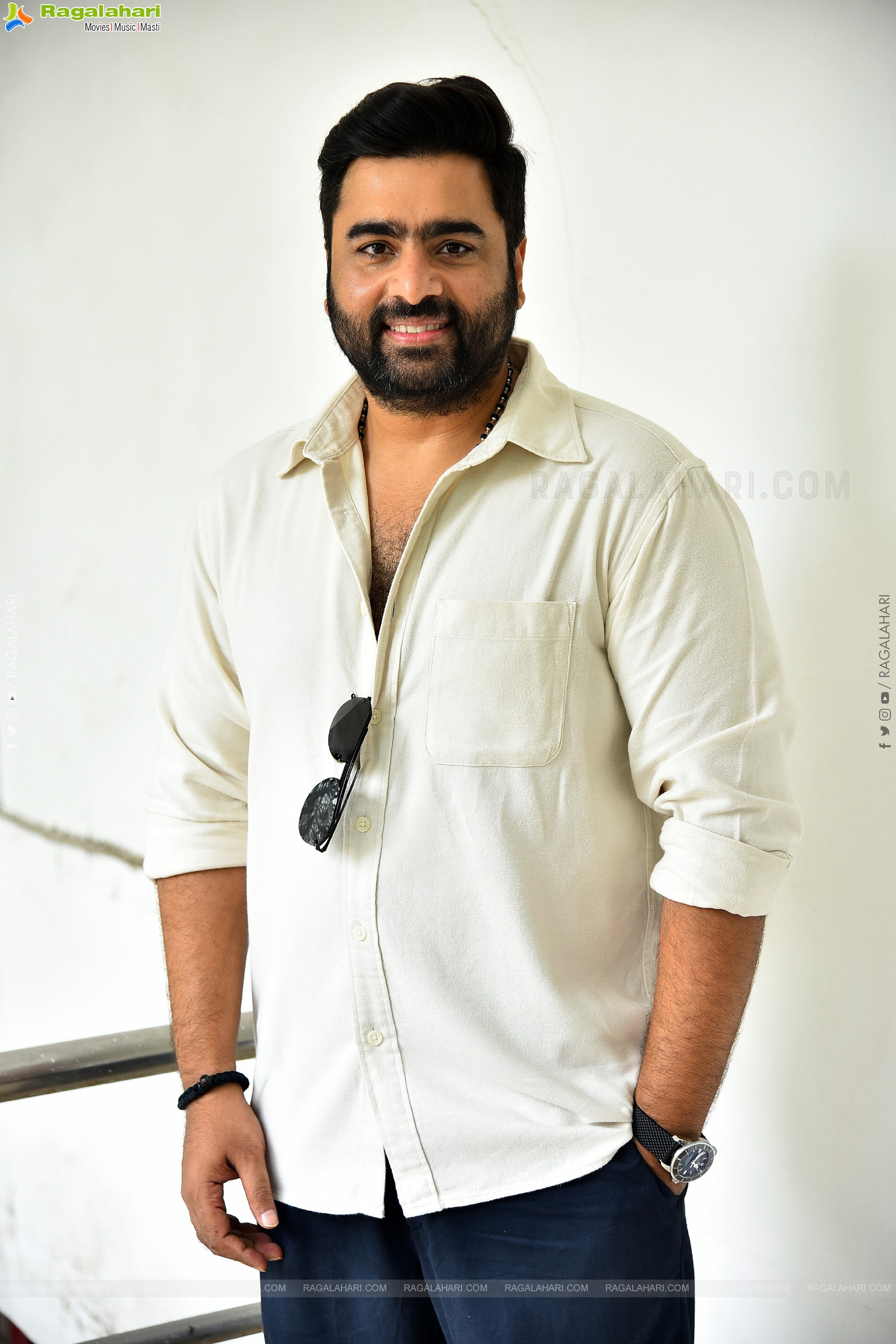 Nara Rohit at Bhairavam Movie Interview, HD Gallery