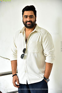 Nara Rohit at Bhairavam Movie Interview, HD Gallery
