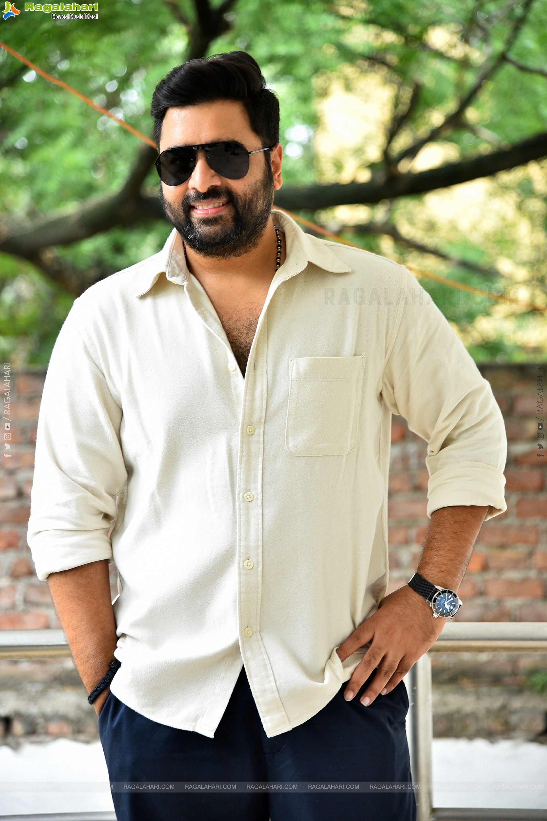 Nara Rohit at Bhairavam Movie Interview, HD Gallery