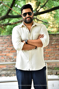 Nara Rohit at Bhairavam Movie Interview, HD Gallery
