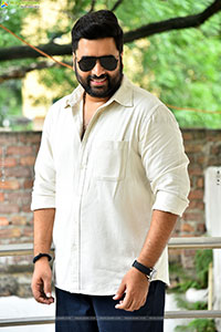 Nara Rohit at Bhairavam Movie Interview, HD Gallery