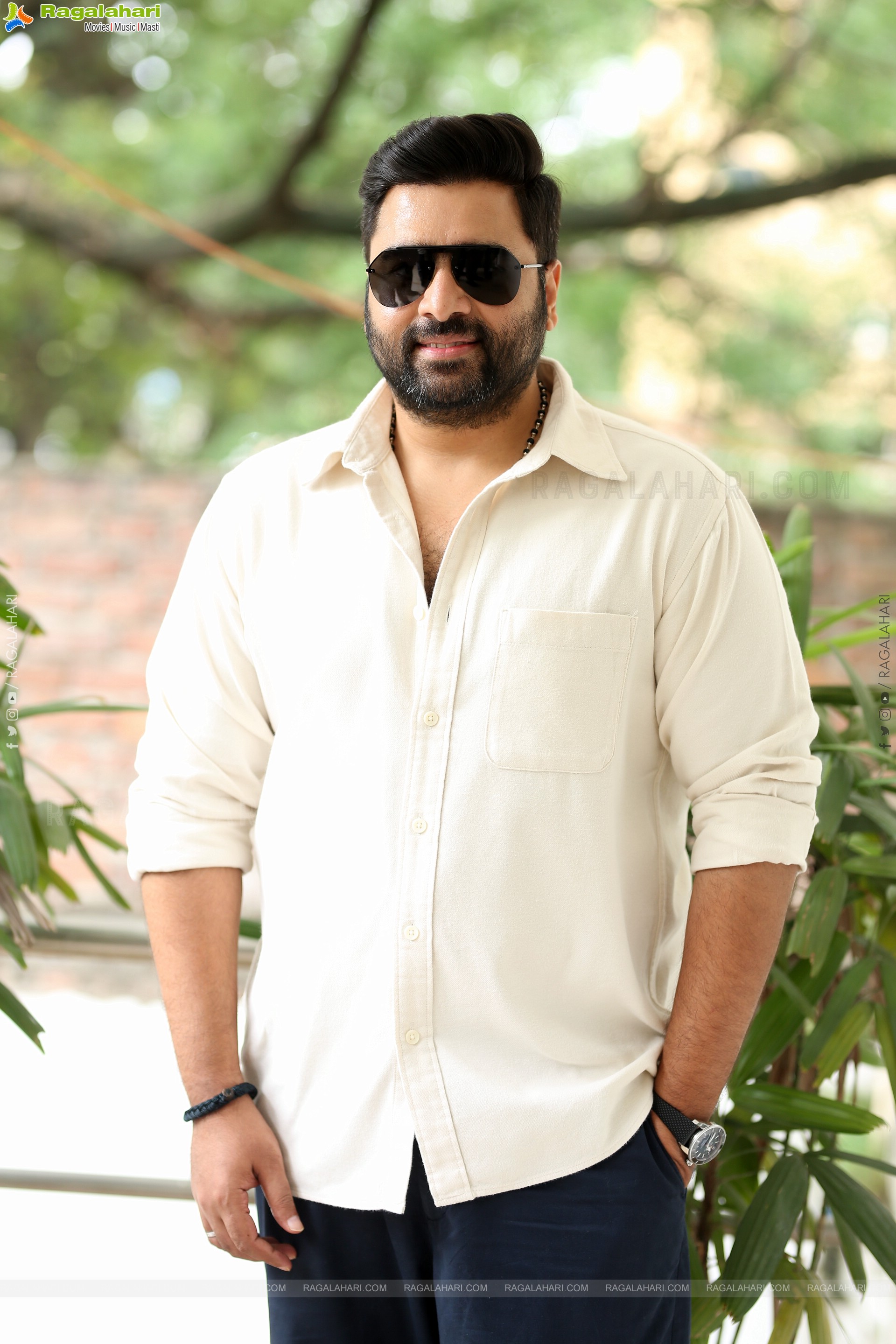 Nara Rohit at Bhairavam Movie Interview, HD Gallery
