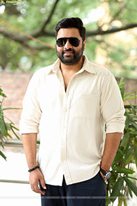 Nara Rohit at Bhairavam Movie Interview, HD Gallery