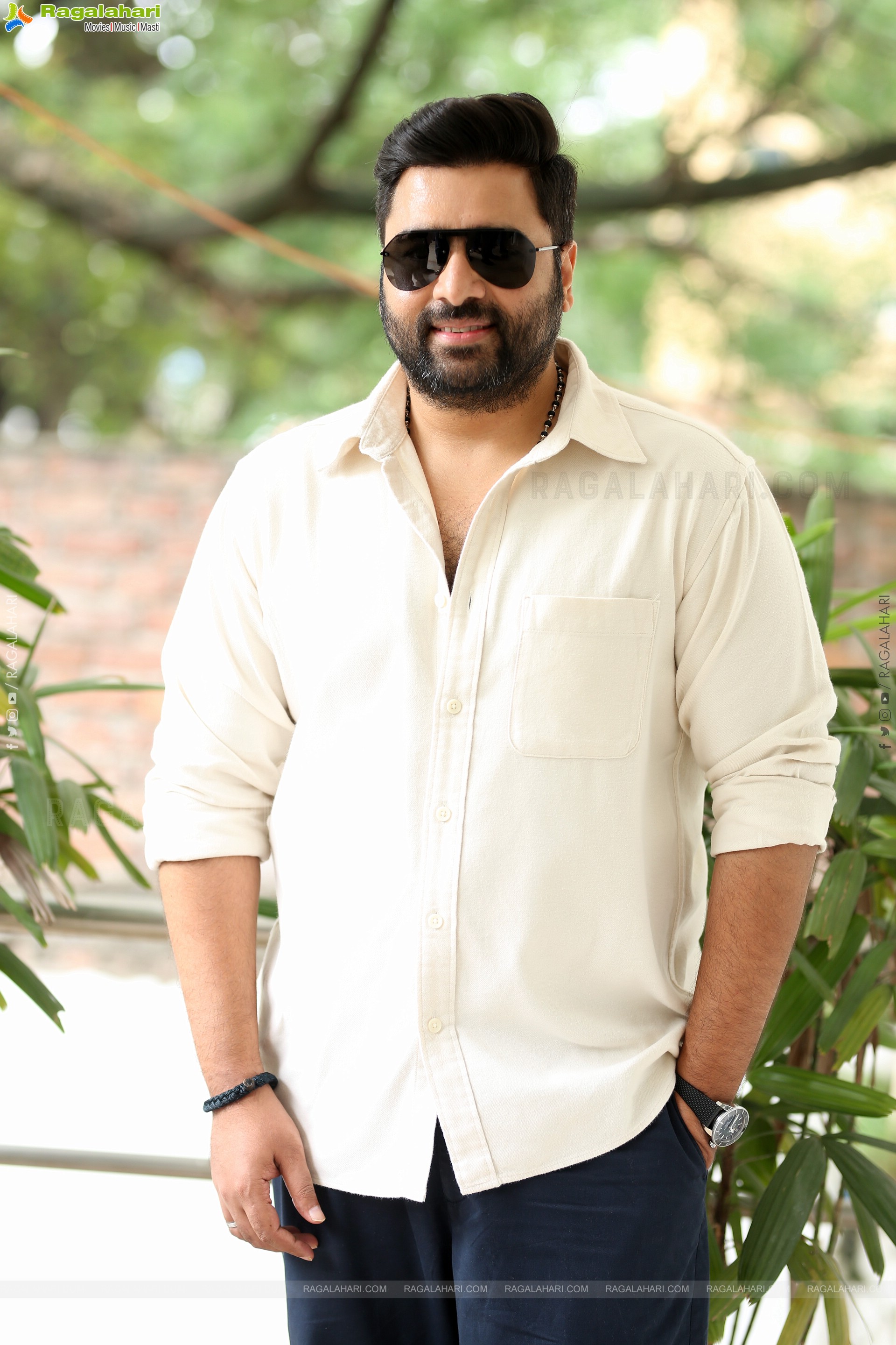 Nara Rohit at Bhairavam Movie Interview, HD Gallery