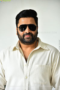 Nara Rohit at Bhairavam Movie Interview, HD Gallery