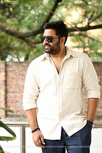 Nara Rohit at Bhairavam Movie Interview, HD Gallery