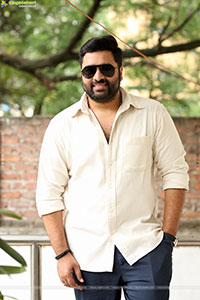 Nara Rohit at Bhairavam Movie Interview, HD Gallery