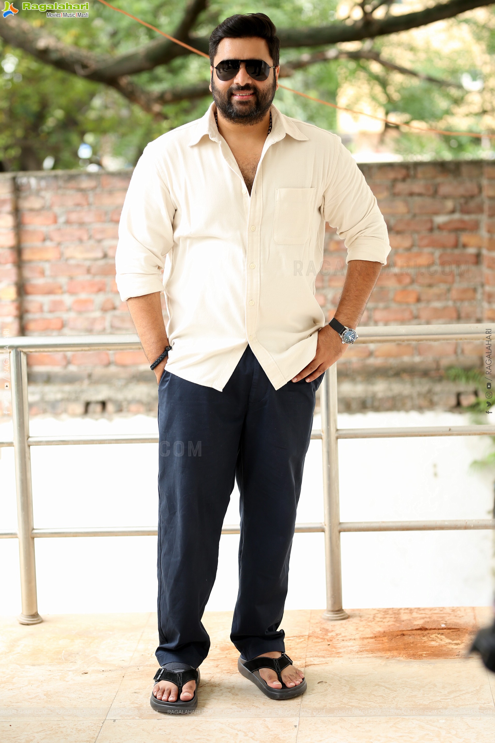 Nara Rohit at Bhairavam Movie Interview, HD Gallery