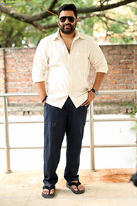 Nara Rohit at Bhairavam Movie Interview, HD Gallery
