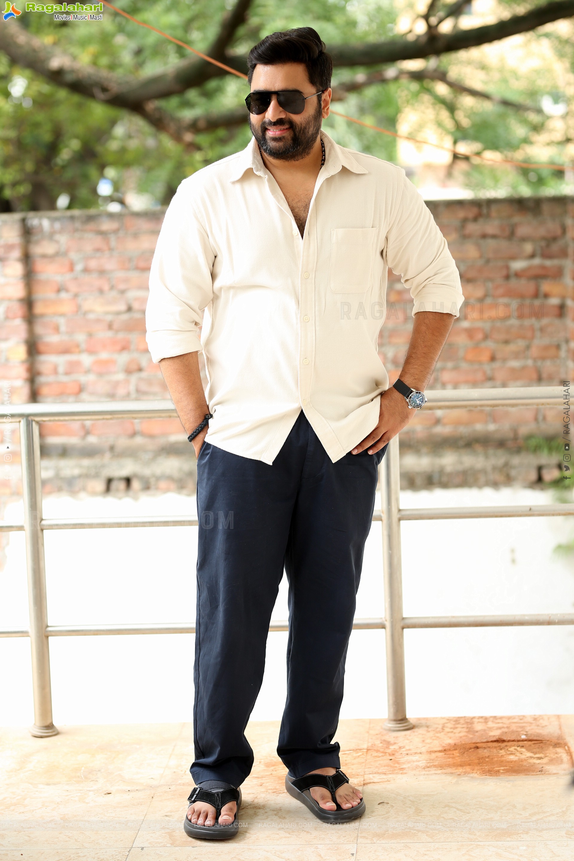Nara Rohit at Bhairavam Movie Interview, HD Gallery