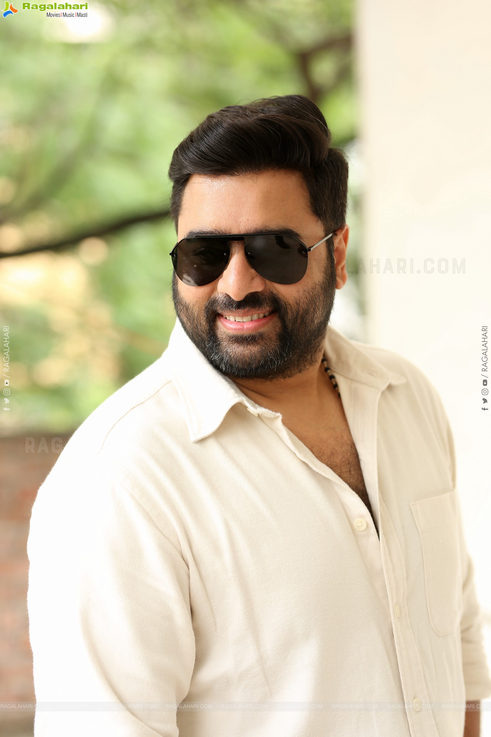 Nara Rohit at Bhairavam Movie Interview, HD Gallery