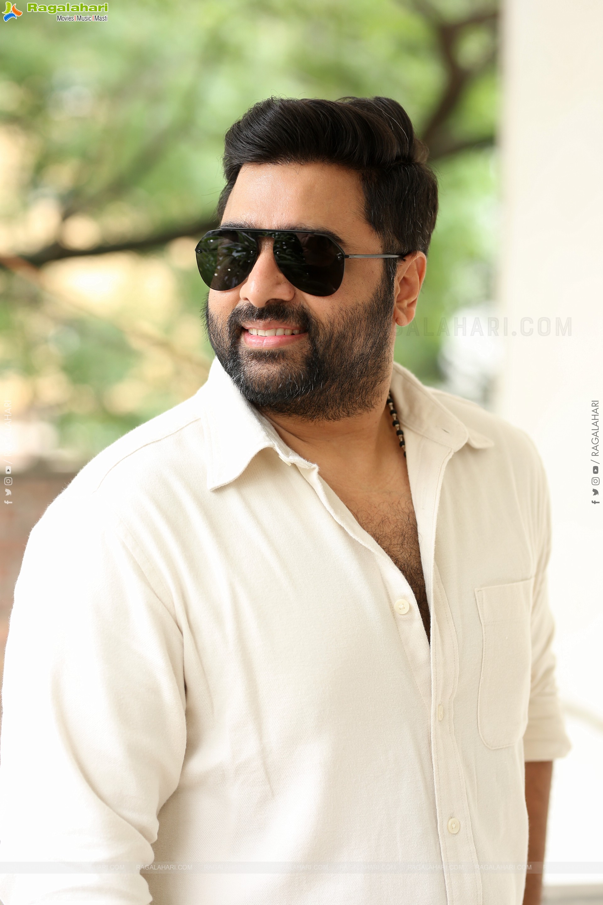 Nara Rohit at Bhairavam Movie Interview, HD Gallery