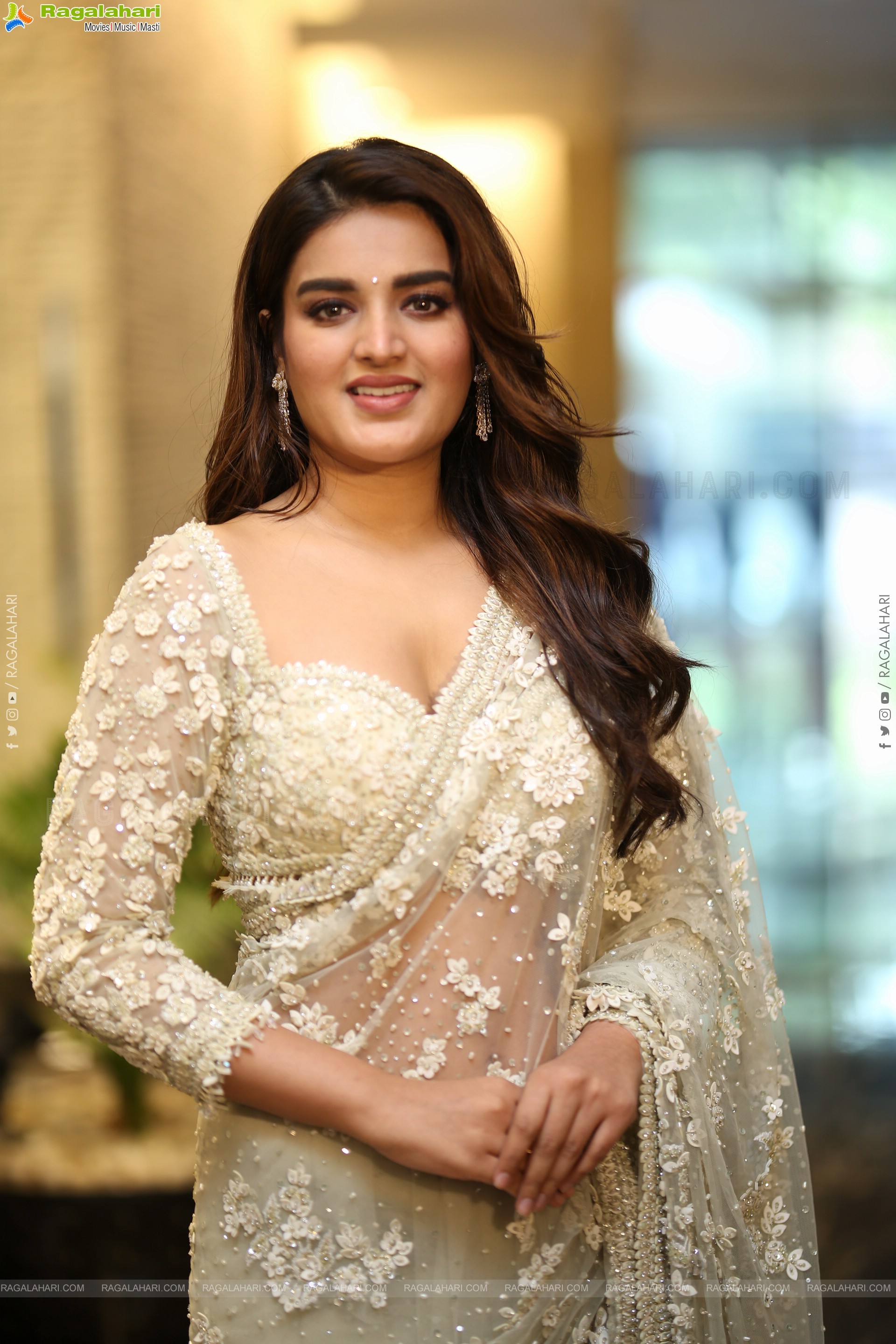 Nidhhi Agerwal at Hari Hara Veera Mallu Song Launch, HD Gallery