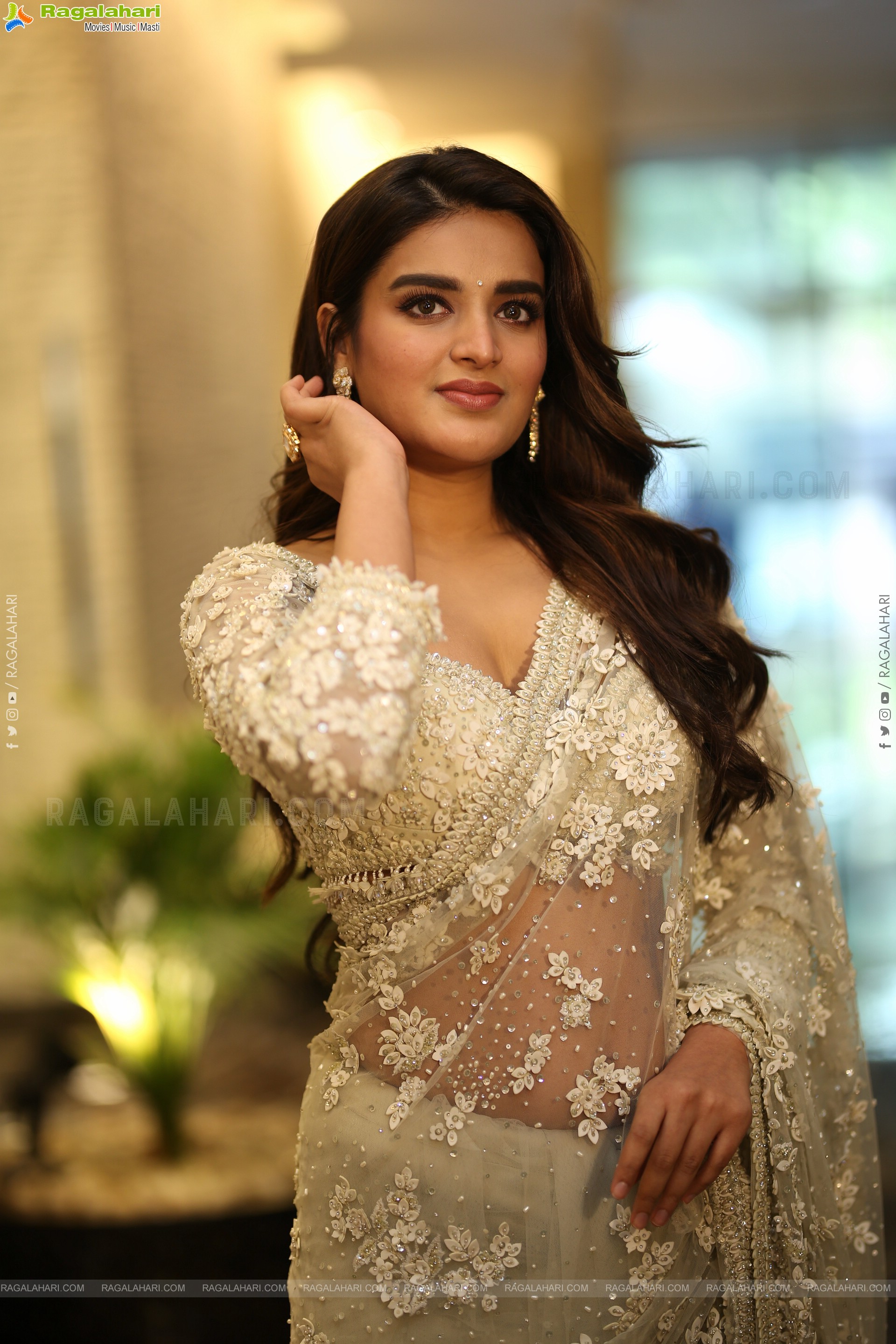 Nidhhi Agerwal at Hari Hara Veera Mallu Song Launch, HD Gallery