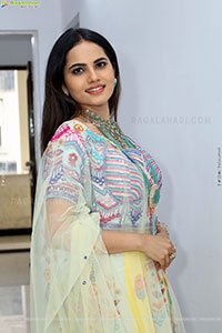 Priyanka Chowdary Poses With Gold Jewellery, HD Gallery