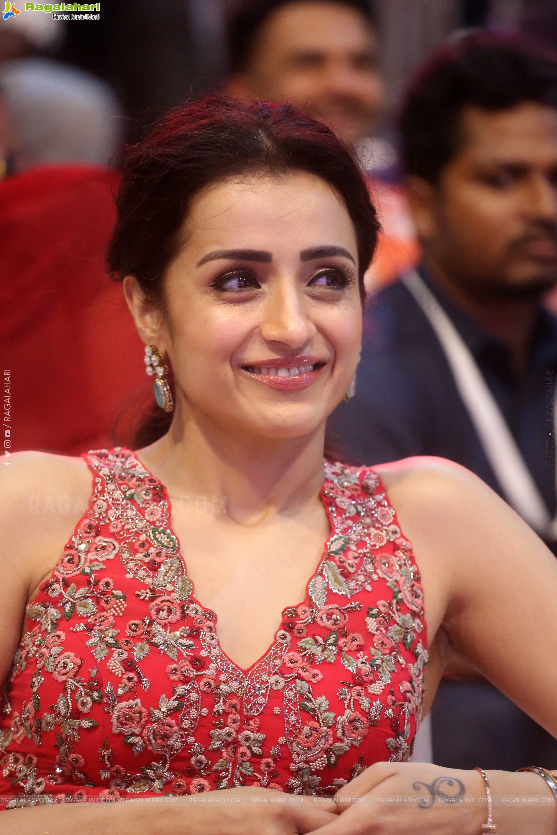 Actress Trisha at Thug Life Pre Release Event, HD Gallery
