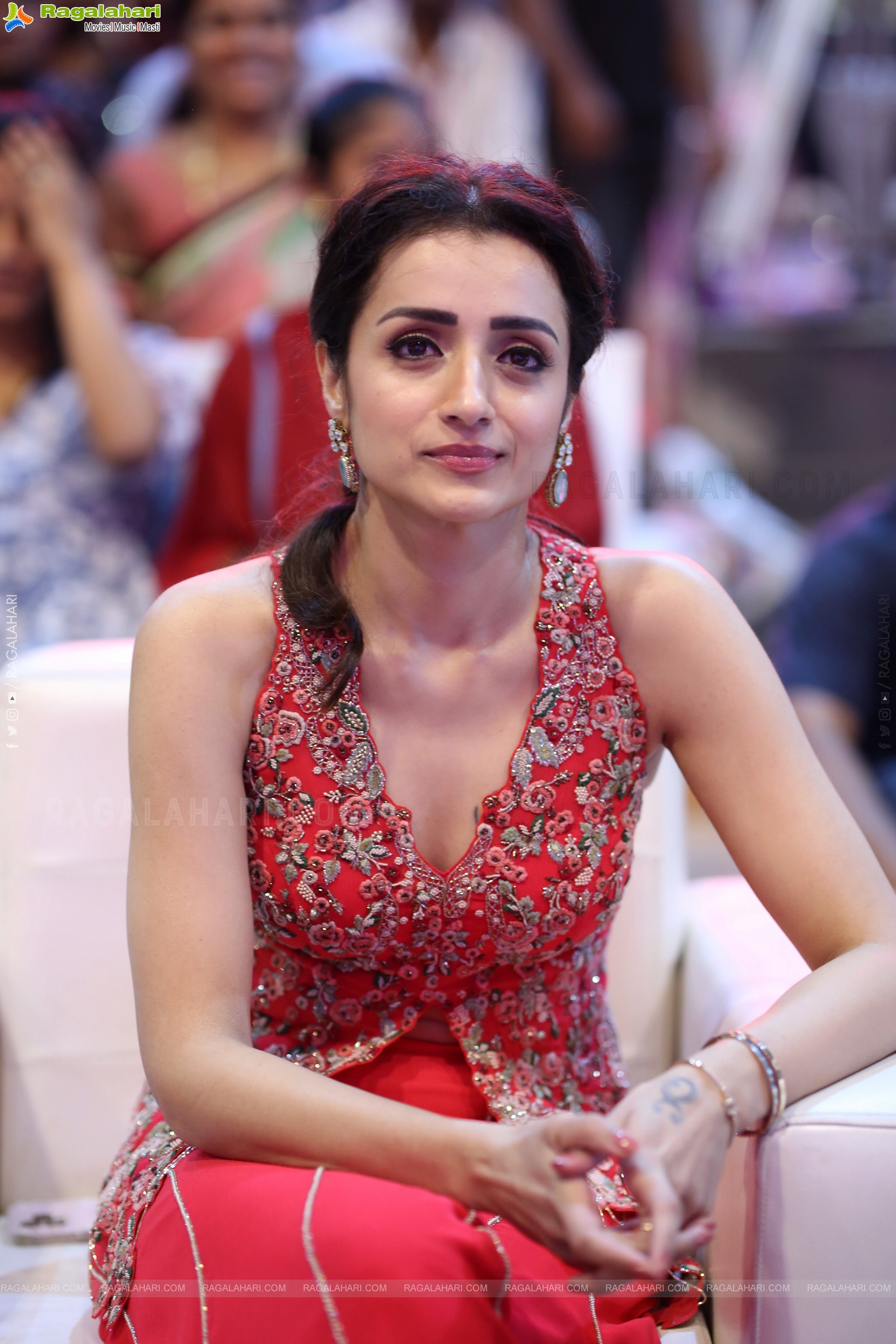 Actress Trisha at Thug Life Pre Release Event, HD Gallery