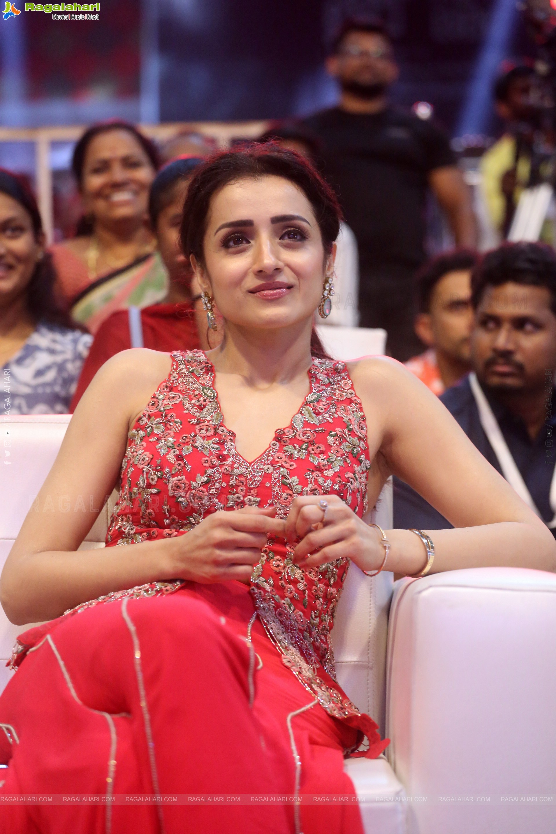 Actress Trisha at Thug Life Pre Release Event, HD Gallery