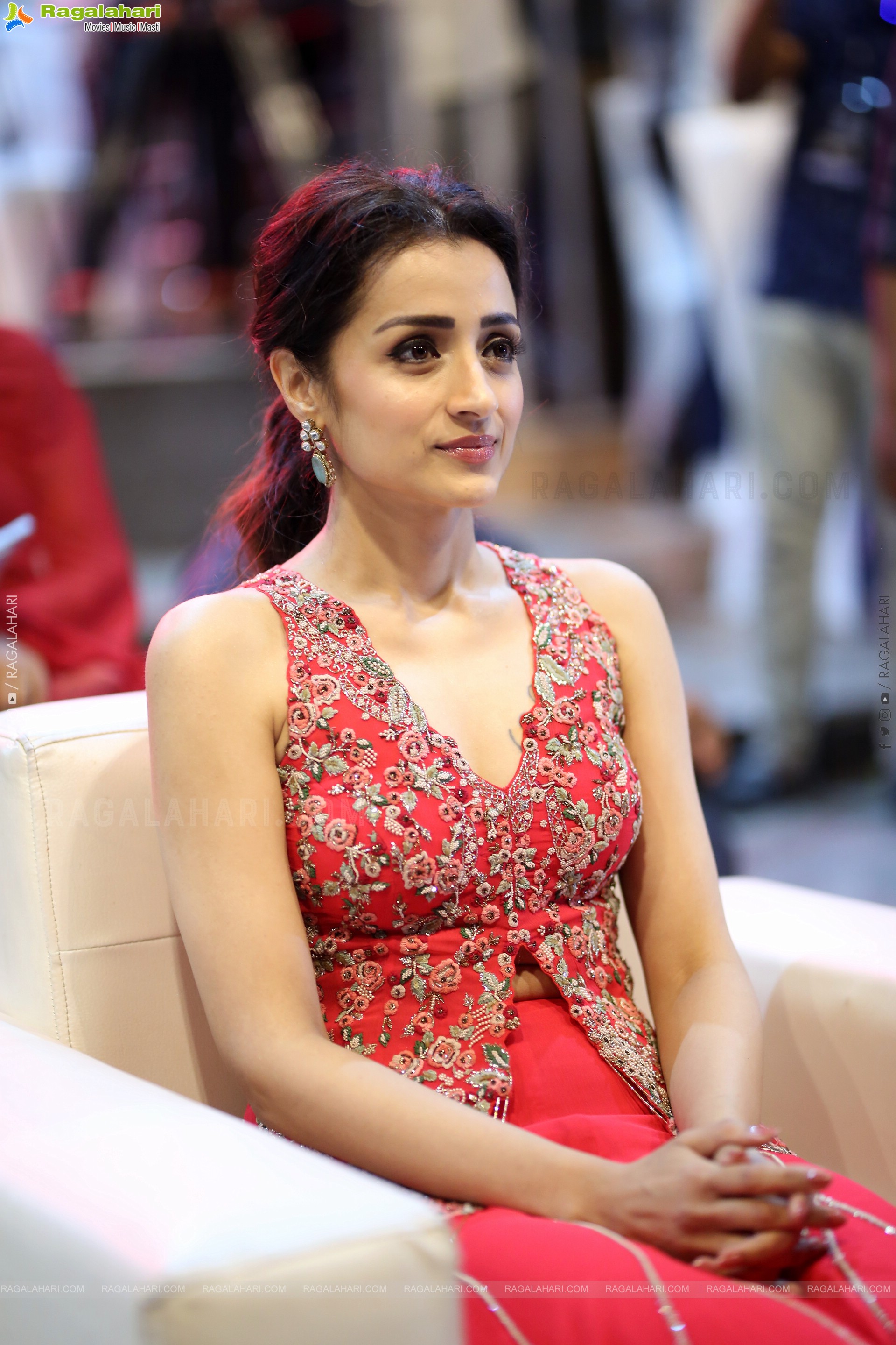 Actress Trisha at Thug Life Pre Release Event, HD Gallery