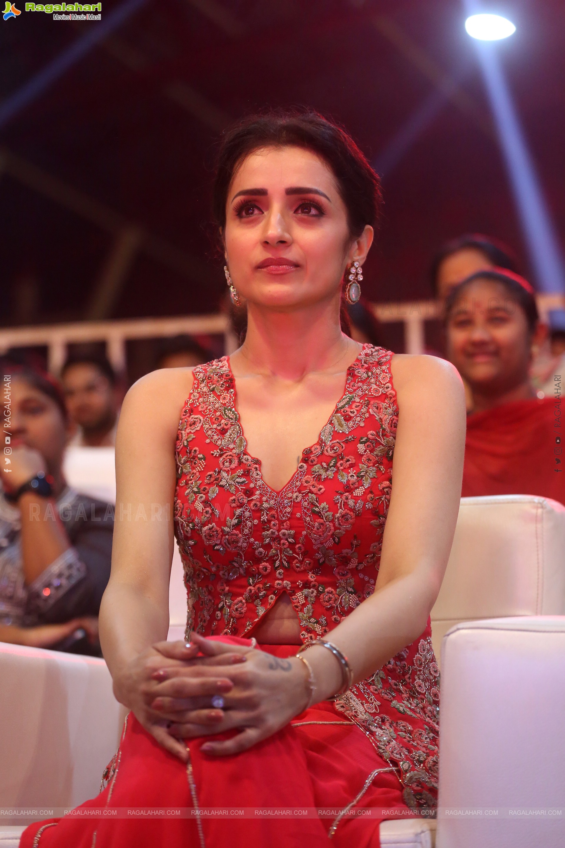 Actress Trisha at Thug Life Pre Release Event, HD Gallery