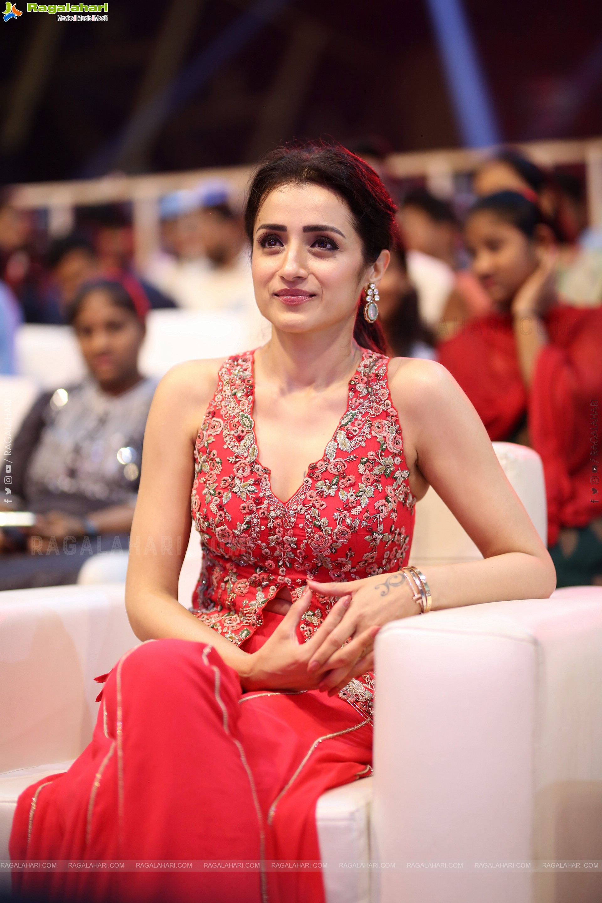 Actress Trisha at Thug Life Pre Release Event, HD Gallery