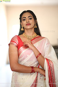Kamakshi Bhaskarla at Agadha Teaser Launch Event, HD Gallery