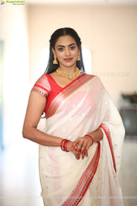 Kamakshi Bhaskarla at Agadha Teaser Launch Event, HD Gallery