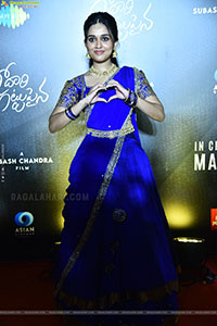 Nidhi Pradeep at Godari Gattupaina Movie Pre Release Event