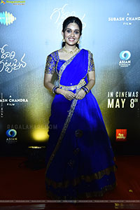 Nidhi Pradeep at Godari Gattupaina Movie Pre Release Event