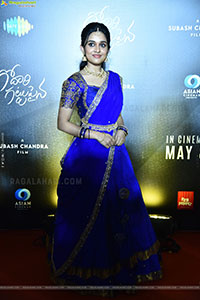 Nidhi Pradeep at Godari Gattupaina Movie Pre Release Event