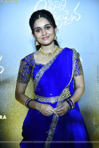 Nidhi Pradeep at Godari Gattupaina Movie Pre Release Event