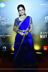 Nidhi Pradeep at Godari Gattupaina Movie Pre Release Event