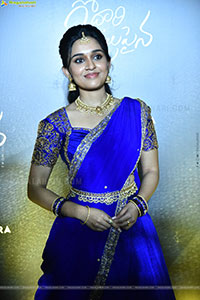 Nidhi Pradeep at Godari Gattupaina Movie Pre Release Event