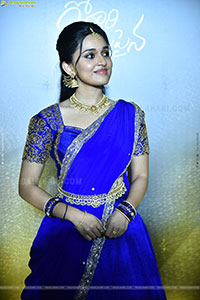 Nidhi Pradeep at Godari Gattupaina Movie Pre Release Event